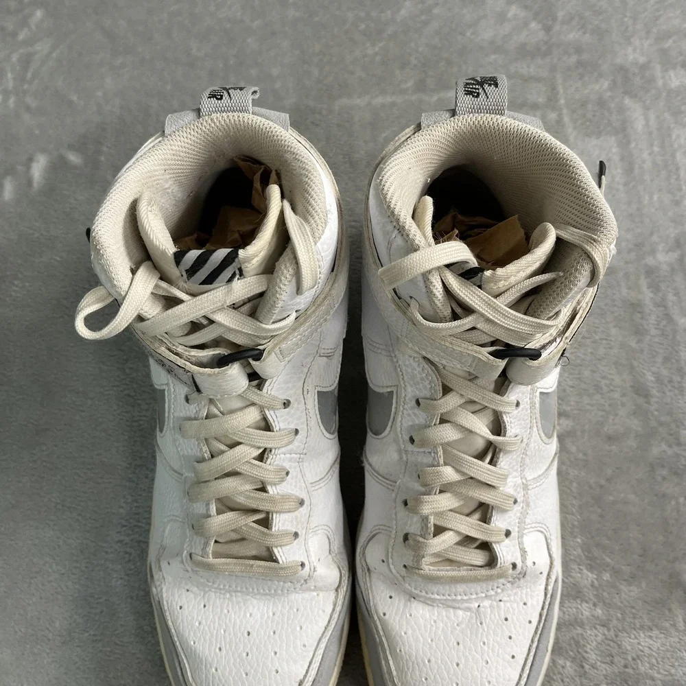 Nike Air Force 1 High Under Construction Shoes Mens Size 9 White 804419-100